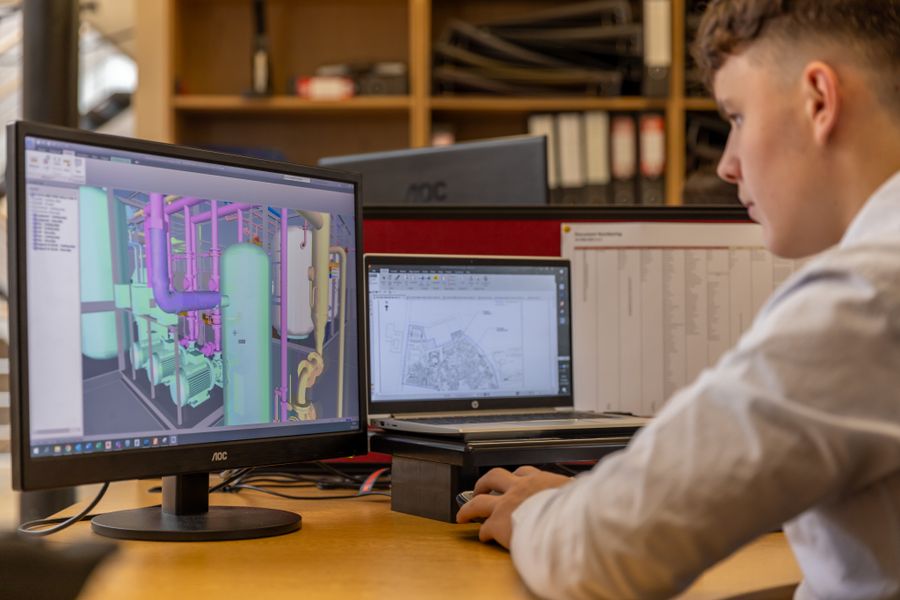 CAD modelleme ekranı